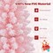 Costway 5/6/7/8 FT Artificial Pink Christmas Tree with 328/460/635/1000 Branch Tips Folding Metal Stand